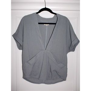 Silence + Noise Green/Gray Short Sleeve